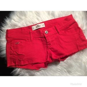 Hollister Red Summer Shorts